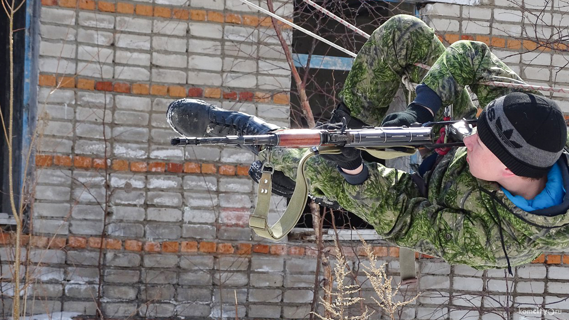 В Комсомольске-на-Амуре воспитанники военно-патриотических сыграли в «Спецназ»