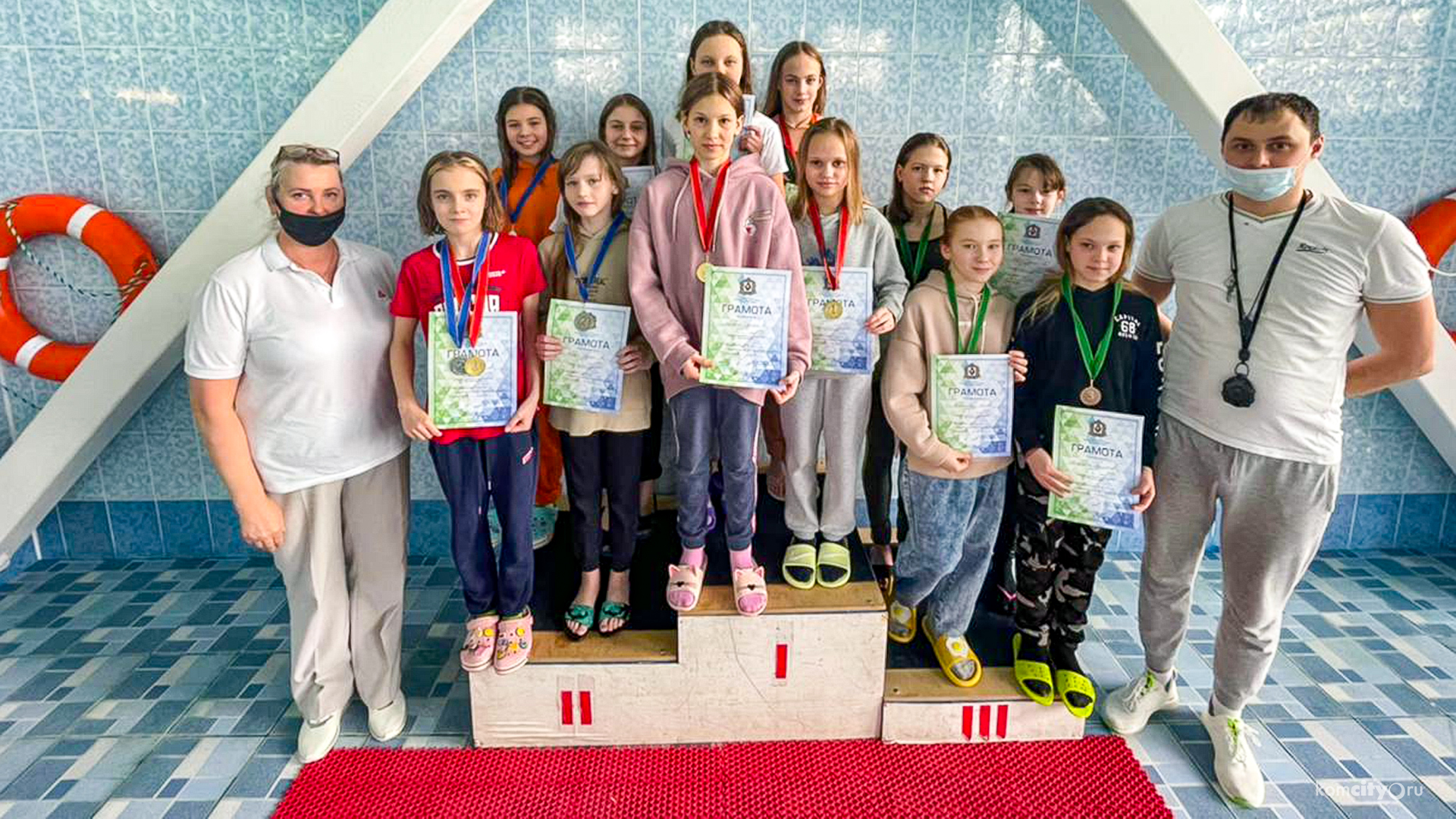 Пловцы из Комсомольска-на-Амуре стали призёрами первенства края 