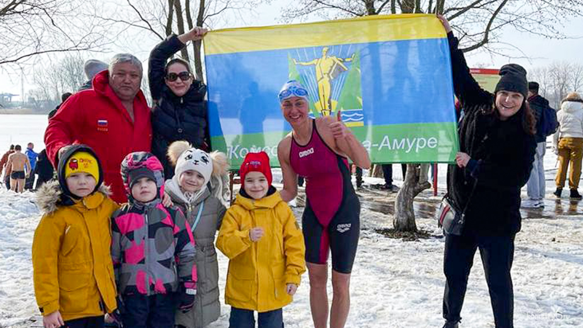 Холодовики из Комсомольска-на-Амуре стали победителями фестиваля зимнего плавания, прошедшего в Калининградской области