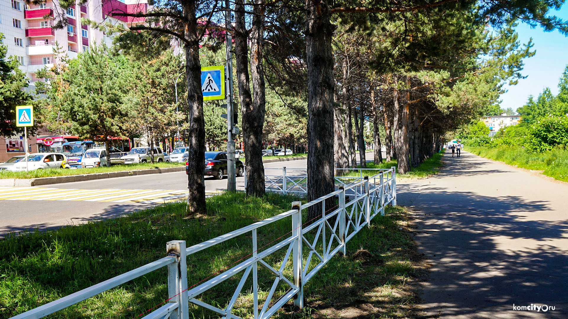 Ещё больше пешеходных переходов озаборят в Комсомольске